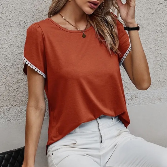 Tops - Women's xl Casual Rust Top (0216)